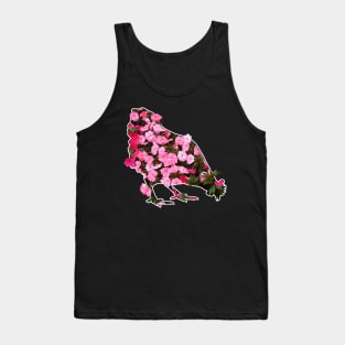 Floral Chicken Girl Farmer Gift product Tank Top